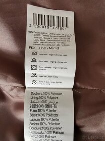 Dámská kožená bunda zn. CAMAIEU - 8