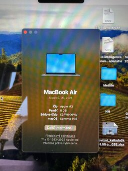 Apple MacBook Air 13" 2024, M3, Temně inkoustový - 8