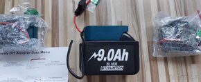 Adaptéry s vypínačem a pojistkou,pro Aku baterii Makita 18V - 8