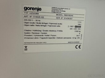 Lednice s mrazákem Gorenje (144) - 8