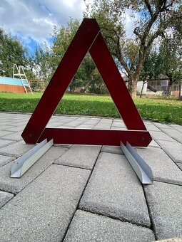 Výstražný trojúhelník retro - 8