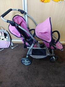 Kočárek pro panenky dvojčata Bayer chic + kočárek Baby Born - 8