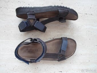 Modré boty sandály kožené - 35 - 8