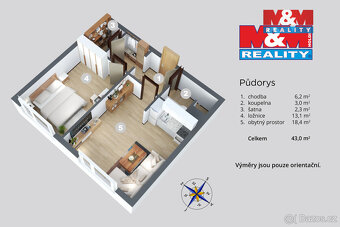 Prodej bytu 2+kk, 45 m², Děčín, ul. Dvořákova - 8