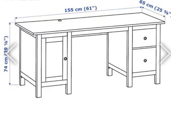 Psací stůl Hemnes - 8