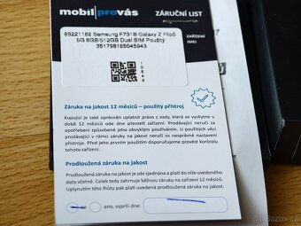 Samsung Galaxy Z flip5 8/512 GB top stav,zár. - 8