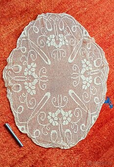 Retro dečky krajkové - háčkované či paličkované - 8