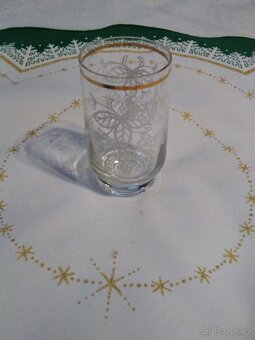 Sada skleniček, zlacený okraj - 8