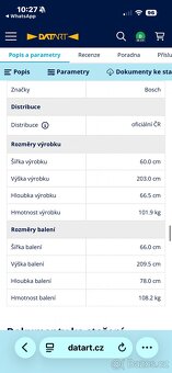 Chladnička s mrazničkou Bosch serie 4 - 8