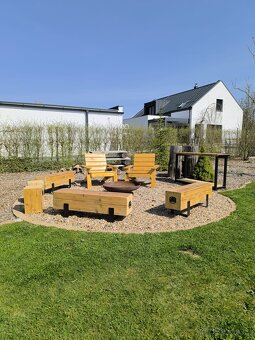 Zahradní lavice k ohništi - 8