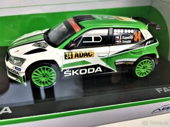 Model ŠKODA Fabia III R5 Rally Deutschland 2017 Abrex 1/43 - 8