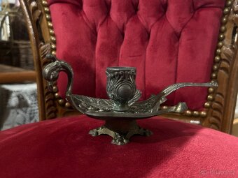 Mosazný svícen ve tvaru ptáka - 8