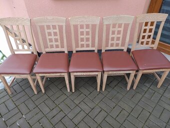 DŘEVĚNÉ ŽIDLE - 5ks - 8