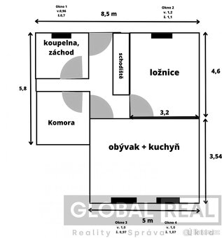 Pronájem bytu 2+kk se zahradou v rodiném domě v Jihlavě - 8