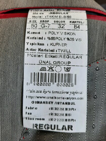 Pánský šedý oblek Regular vel. 50 (M/L) - 8