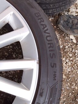 ALU AUDI originál 7,5x17 ET56 + letní 225/45/17 - 8