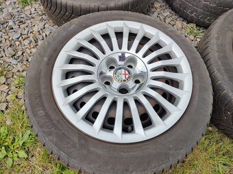 205/55/16 plechové disky 5x110 + poklice Alfa Romeo - zimní - 8