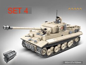Rôzne tanky + postavičky - typ lego - nové, nehrané - 8