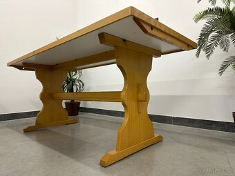 6ks Masivní restaurační stoly selské. Profi GASTRO - 8