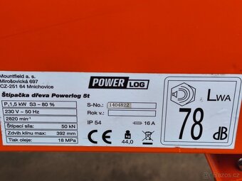 Prodám štípač dřeva PowerLog 5 tun.... - 8