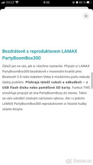 Reproduktor LAMAX PartyBoomBox 300 - 8