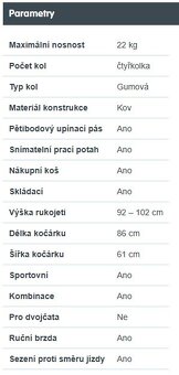 Petite&Mars Kočárek kombinovaný 2v1 Trails 2022 Iron Green - 8