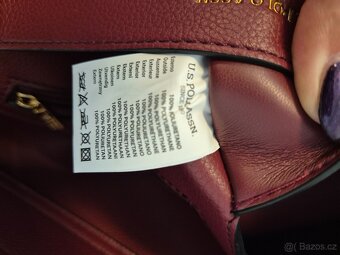 U.S.Polo Assn. kabelka Winterberry Shopping Burgundy - 8