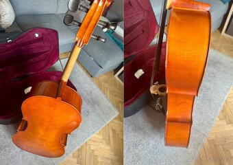 Prodám 4/4 violoncello, tvrdé pouzdro, smyčec, příslušenstvi - 8