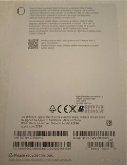 Chytré hodinky Apple Watch Ultra 2 GPS černy - 8