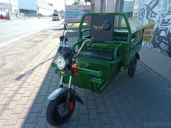 Elektrická pracovní tříkolka Cargo G1 1000W COC zelená - 8