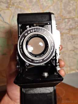 měchový fotoaparát Ercona II, Carl Zeiss Tessar, TOP stav - 8