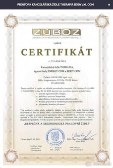 Kancelářská židle Therapia Sense (pc 26000,-) NOVÁ - 8