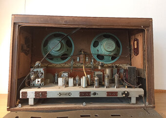 Staré retro rádio Tesla Hymnus 625A-2 - 8