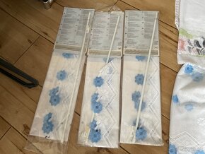 Nové- 7x malá záclonka z Lidlu- 160 x 50cm-cena za vše - 8