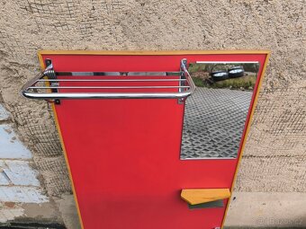 Retro koženková předsíňová stěna - Brusel 60. léta - 8