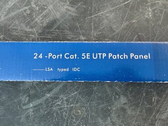 DATACOM Patch panel 19" UTP 24 port CAT5E LSA 1U BK - 8