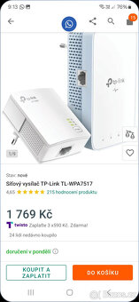 Síťový vysílač TP-Link WPA7517 - 8
