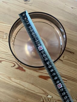 Hnědo zlatá zdobená váza Bohemia glass - 8