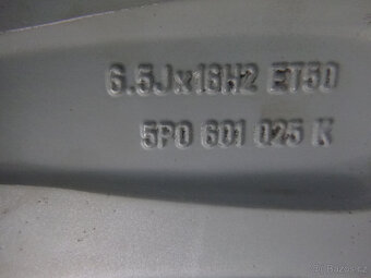 Letní alu sada disky kola originál Seat 5x112 6,5Jx16 ET50 - 8