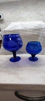 Sada kobaltové sklo Nový Bor - 8