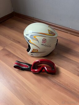 Dětské (dívčí) lyže Rossignol + přilba, brýle a boty - 8