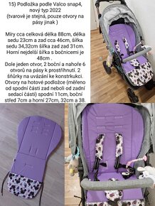 Podložka do kočárku, nové, šití na zakázku, ceny od - 8