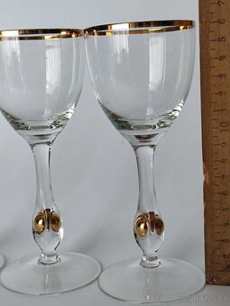 Luxusní sklenice Zlatá Zuzana, legendární, retro, pošta 69.- - 8