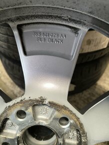 ALU kola Škoda Kodiaq 5x112 r17 Originál, pneu 8mm Michelin - 8