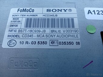 FORD MONDEO MK4, S-MAX, GALAXY ORIG. RÁDIO SONY Z RV 2010 - 8