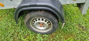 Přívěsný vozík, kára s plachtou - nová STK - 8