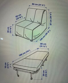 Rozkládací křeslo IKEA - 8