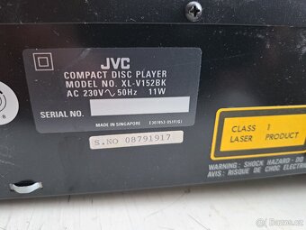 CD přehrávač vyšší řady JVC XL-V152BK plně funkční. - 8