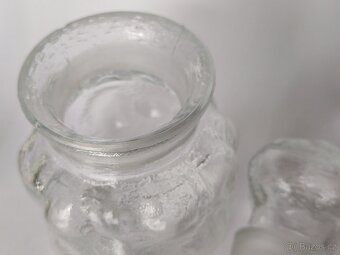 Retro dóza Pavel Pánek, lisované sklo, ČSSR, pošta 79.- - 8