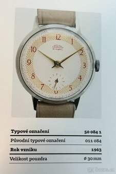 Československé Retro Vintage hodinky PRIM Červené 1967 - 8